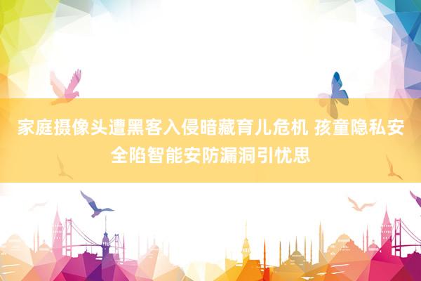 家庭摄像头遭黑客入侵暗藏育儿危机 孩童隐私安全陷智能安防漏洞引忧思